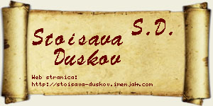 Stoisava Duškov vizit kartica